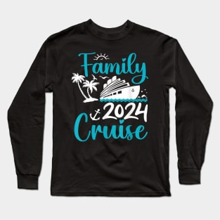 Cruise Family 2024 Squad Vacation Matching Family Group Long Sleeve T-Shirt